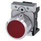 3SU1251-0EB20-0AA0 SIEMENS Pushbutton, compact, with extended stroke (12 mm), 22 mm, round, metal, red trans..