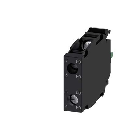 3SU1400-1AA10-1DA0 SIEMENS Contact module with 2 contact elements, 2 NO, screw terminal, for front plate mou..