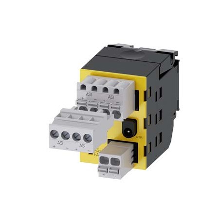 3SU1400-1EC10-2AA0 SIEMENS Module AS-Interface 2 entrées de sécurité, 1 sortie, noir, Connecteur 4 points av..