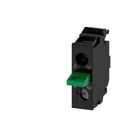 3SU1400-2AA10-1BA0 SIEMENS Contact module with 1 contact element, 1 NO, screw-type terminal, for floor mount..