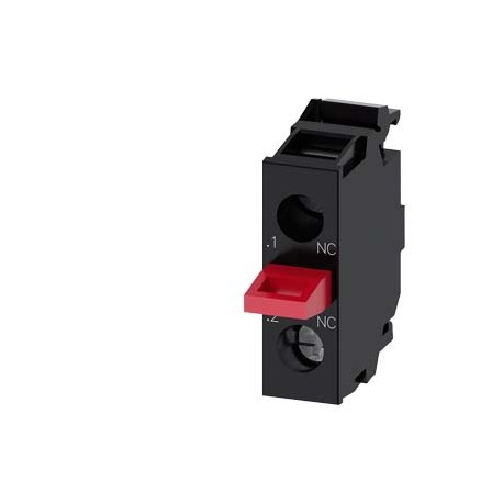 3SU1400-2AA10-1CA0 SIEMENS Contact module with 1 contact element, 1 NC, screw-type terminal, for floor mount..
