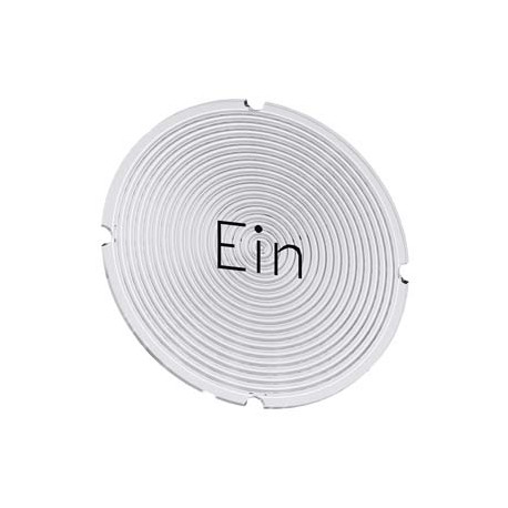 3SU1900-0AB71-0AB0 SIEMENS Inscription plate for illuminated pushbutton, round, milky with black font, with ..