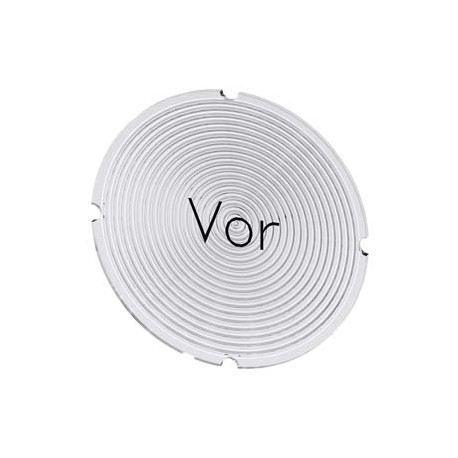 3SU1900-0AB71-0AF0 SIEMENS Inscription plate for illuminated pushbutton, round, milky with black font, with ..