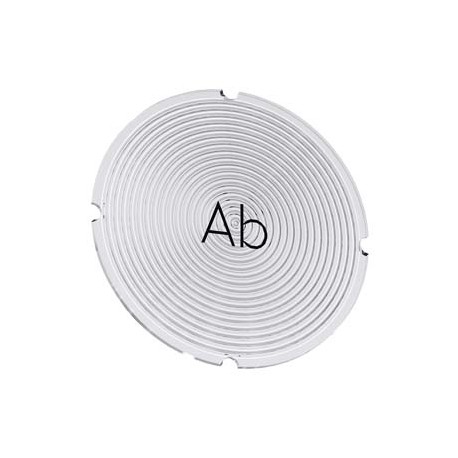 3SU1900-0AB71-0AE0 SIEMENS Placa insertable para pulsador luminoso, redondo, opaco con fuente negra, con rot..