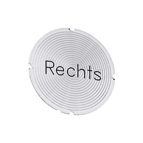 3SU1900-0AB71-0AH0 SIEMENS Inscription plate for illuminated pushbutton, round, milky with black font, with ..