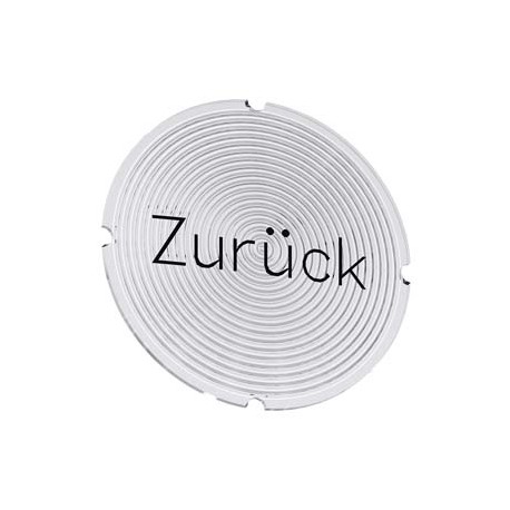 3SU1900-0AB71-0AG0 SIEMENS Inscription plate for illuminated pushbutton, round, milky with black font, with ..