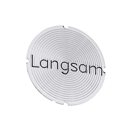 3SU1900-0AB71-0AN0 SIEMENS Inscription plate for illuminated pushbutton, round, milky with black font, with ..