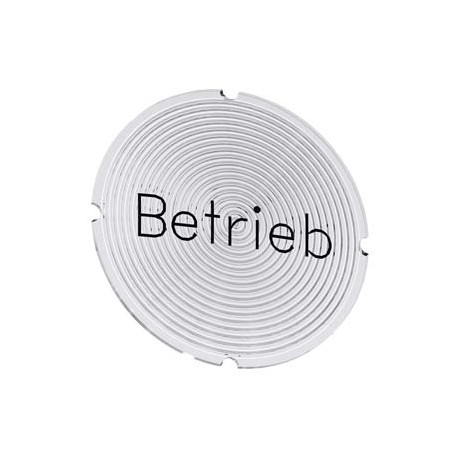 3SU1900-0AB71-0AP0 SIEMENS Inscription plate for illuminated pushbutton, round, milky with black font, with ..