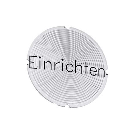 3SU1900-0AB71-0AR0 SIEMENS Inscription plate for illuminated pushbutton, round, milky with black font, with ..
