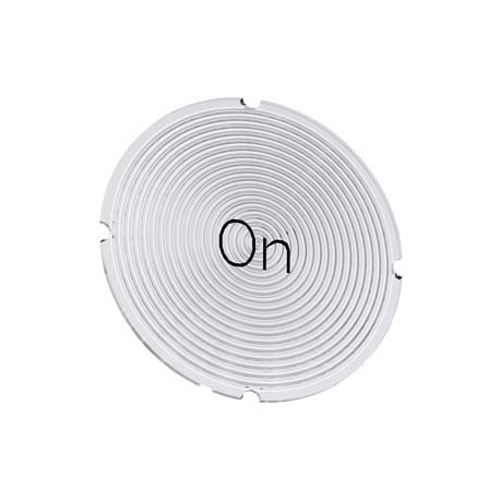 3SU1900-0AB71-0DJ0 SIEMENS Inscription plate for illuminated pushbutton, round, milky with black font, with ..
