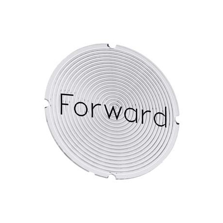 3SU1900-0AB71-0DN0 SIEMENS Inscription plate for illuminated pushbutton, round, milky with black font, with ..