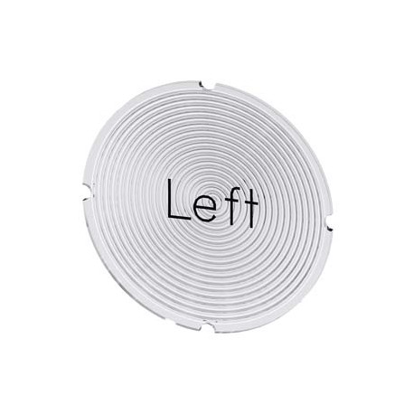 3SU1900-0AB71-0DR0 SIEMENS Inscription plate for illuminated pushbutton, round, milky with black font, with ..