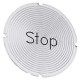 3SU1900-0AB71-0DS0 SIEMENS Étiquette intérieure pour bouton-poussoir lumineux, rond, laiteux avec police noi..