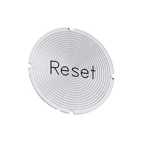 3SU1900-0AB71-0DU0 SIEMENS Inscription plate for illuminated pushbutton, round, milky with black font, with ..