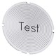 3SU1900-0AB71-0DV0 SIEMENS Inscription plate for illuminated pushbutton, round, milky with black font, with ..