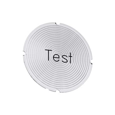 3SU1900-0AB71-0DV0 SIEMENS Inscription plate for illuminated pushbutton, round, milky with black font, with ..