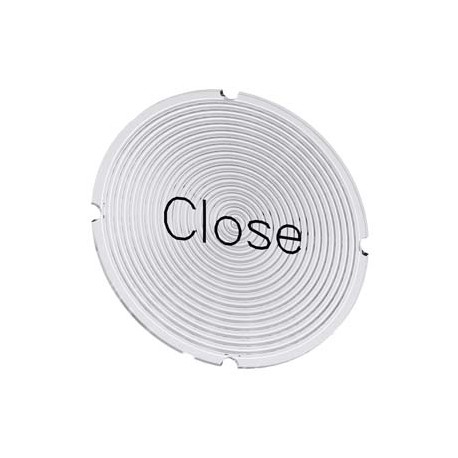 3SU1900-0AB71-0DX0 SIEMENS Inscription plate for illuminated pushbutton, round, milky with black font, with ..