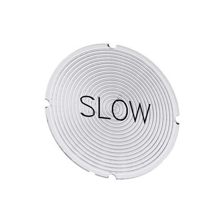 3SU1900-0AB71-0EF0 SIEMENS Inscription plate for illuminated pushbutton, round, milky with black font, with ..