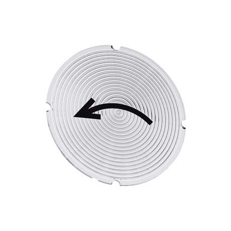 3SU1900-0AB71-0QU0 SIEMENS Inscription plate for illuminated pushbutton, round, milky with black font, with ..