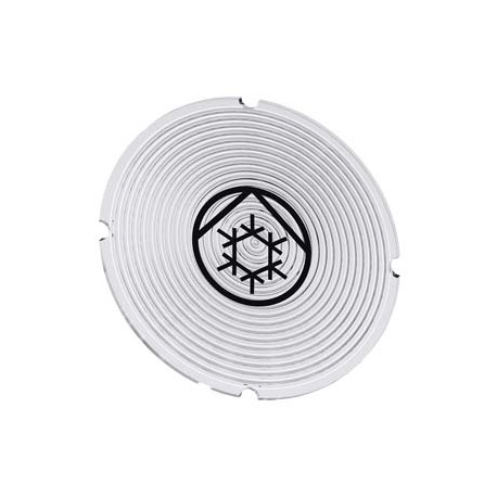 3SU1900-0AB71-0RE0 SIEMENS Inscription plate for illuminated pushbutton, round, milky with black font, with ..