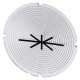 3SU1900-0AB71-0RF0 SIEMENS Inscription plate for illuminated pushbutton, round, milky with black font, with ..