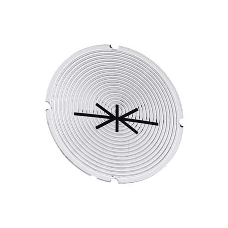 3SU1900-0AB71-0RF0 SIEMENS Inscription plate for illuminated pushbutton, round, milky with black font, with ..
