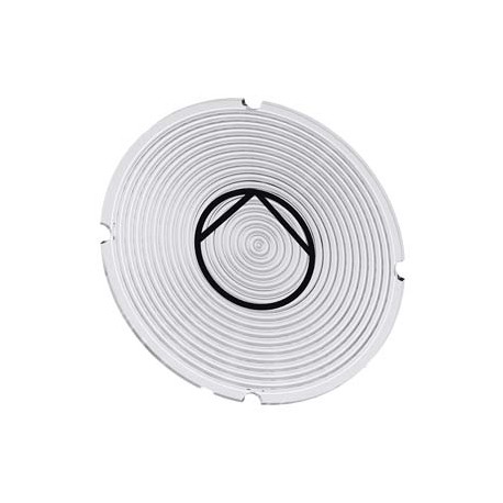 3SU1900-0AB71-0RD0 SIEMENS Inscription plate for illuminated pushbutton, round, milky with black font, with ..