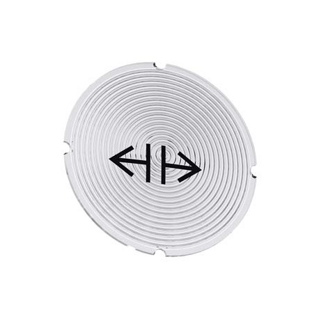 3SU1900-0AB71-0RG0 SIEMENS Inscription plate for illuminated pushbutton, round, milky with black font, with ..