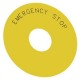 3SU1900-0BC31-0DA0 SIEMENS Backing plate round, for EMERGENCY STOP mushroom pushbutton, yellow, self-adhesiv..