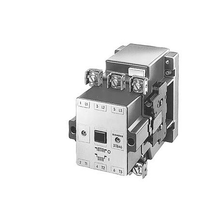 3TB5617-0BY80-0AD0 SIEMENS CONTACTOR TAMANO 12, 3 POLOS, DC-3, 200KW, 400/380V BLQ. C. AUX. 22 (2NA+2NC) SI..