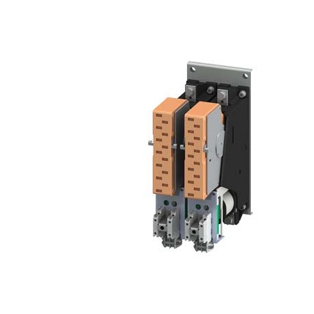 3TC7814-0EF SIEMENS Contactor, size 12, 2-pole, DC-3 and 5, 400 A Auxiliary switch 4 NO+4 NC 125 V DC DC ope..