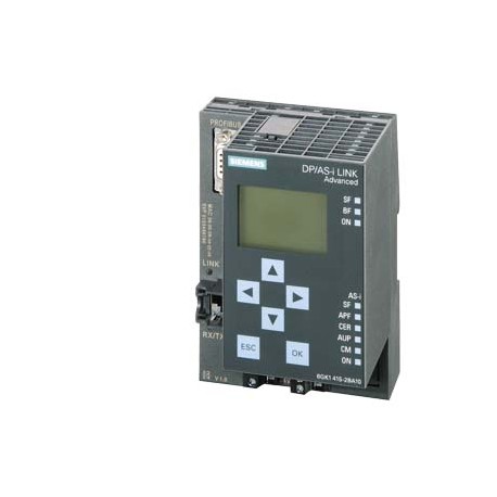 6GK1415-2BA10 SIEMENS SIMATIC NET, DP/AS-Interface Link advanced, Gateway PROFIBUS DP/AS-Interface with mast..