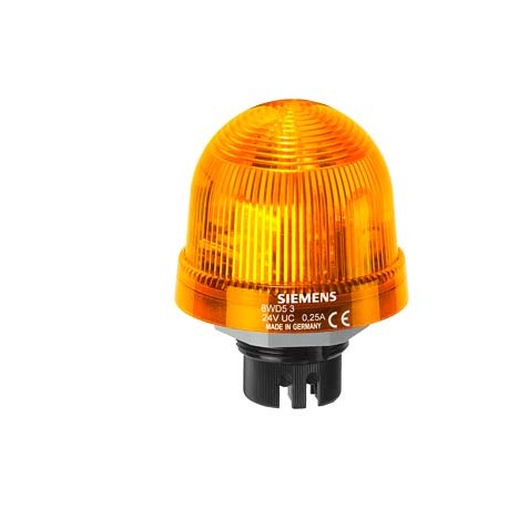 8WD5340-0CD SIEMENS Integrated signal lamp, single flash light, w. built-in electronic flash, yellow, 115 V ..