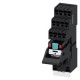 LZS:PT5D5L24 SIEMENS plug-in relay complete unit, 4 changeover contacts, 24 V DC, LED module red, base with ..