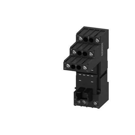 LZS:PT78722 SIEMENS plug-in socket for PT relay, 2 changeover contacts, with logical isolation, screw termin..