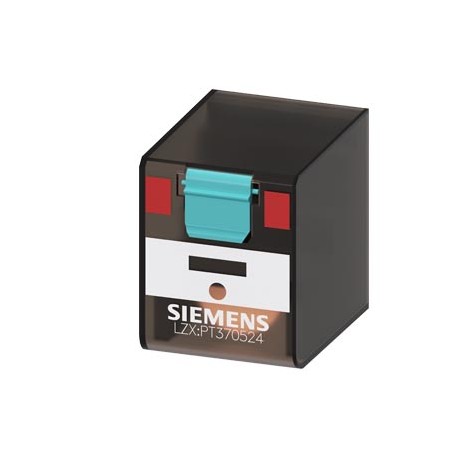 LZX:PT370524 SIEMENS Plug-in relay, 3 changeover contacts 24 V AC, 10 A, Width 22.5 mm for LZS sockets