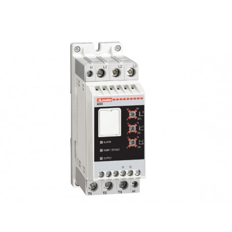 ADXC016400 LOVATO SOFT STARTER, ADXC… TYPE, WITH INTEGRATED BY-PASS RELAY. THREE-PHASE 400VAC MOTOR CONTROL,..