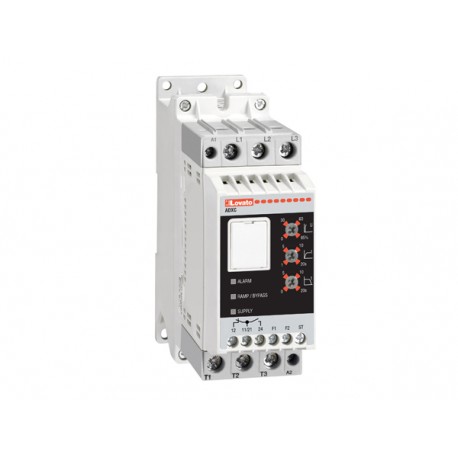 ADXC037400 LOVATO SOFT STARTER, ADXC… TYPE, WITH INTEGRATED BY-PASS RELAY. THREE-PHASE 400VAC MOTOR CONTROL,..