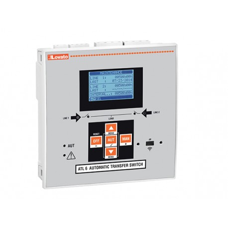 ATL600 LOVATO AUTOMATIQUE DE COMMANDE DE TRANSFERT SWITCH AVEC PORT OPTIQUE POUR 2 SOURCES D'ALIMENTATION (1..