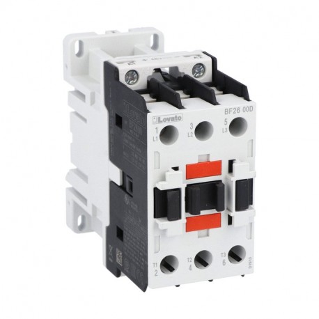 BF2600D060 LOVATO Tripolar CONTATOR, IEC operacional atual IE (AC3) 26A, DC COIL, 60VDC