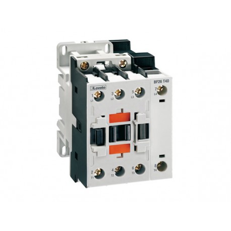 BF26T2L024 LOVATO Параметры FOUR-POLE CONTACTOR, IEC OPERATING CURRENT ITH (AC1) 45A, DC COIL LOW CONSUMPTIO..