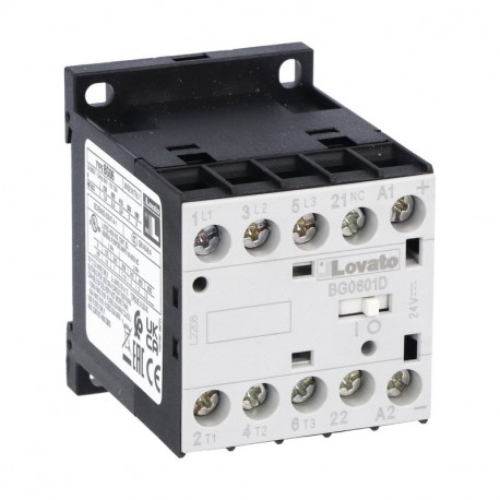 11BG0601D024 BG0601D024 LOVATO Eigenschaften 24VDC, 1Ö Eingebaute Hilfskontakte