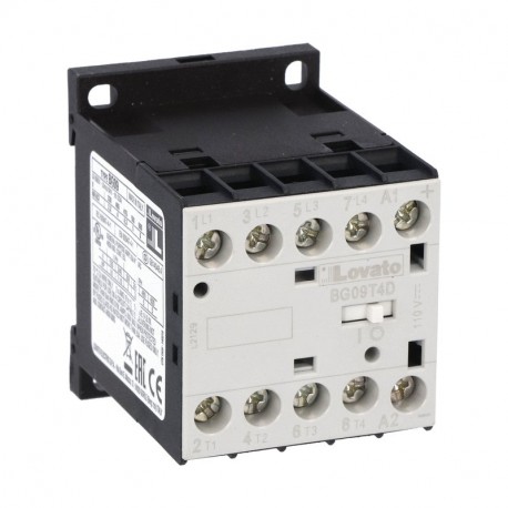 11BG09T4D012 BG09T4D012 LOVATO Minicontactor Tetrapolar 20A AC1 Bobina 12V DC