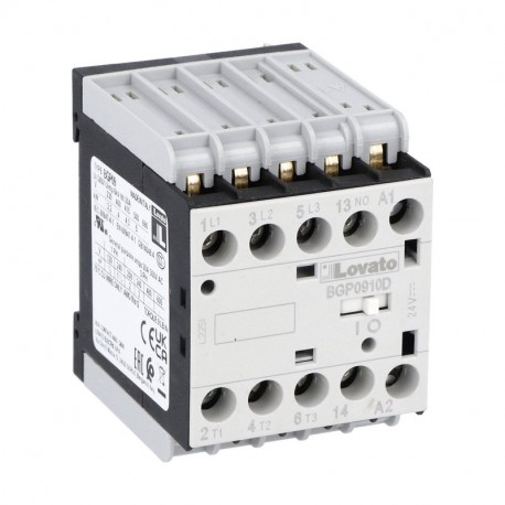 11BGP0910D048 BGP0910D048 LOVATO TROIS-POLE CONTACTEUR, IEC OPERATIONNEL COURANT IE (AC3) 9A, DC COIL, 48VDC..