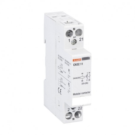CN3211024 LOVATO Contactor modular Bipolar 1NA+1NC 32A 24V AC/DC