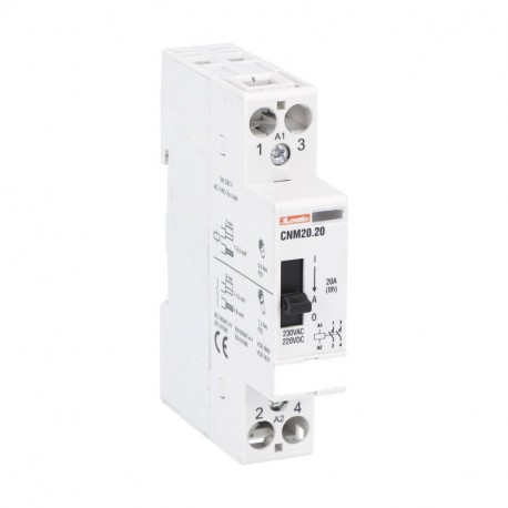 CNM2020220 LOVATO Contactor manual modular Bipolar 20A 220V AC/DC