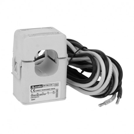 DM1TMA0100 LOVATO CURRENT TRANSFORMER, COMPACT PREWIRED SPLIT-CORE, 24X24MM HOLE, 100A