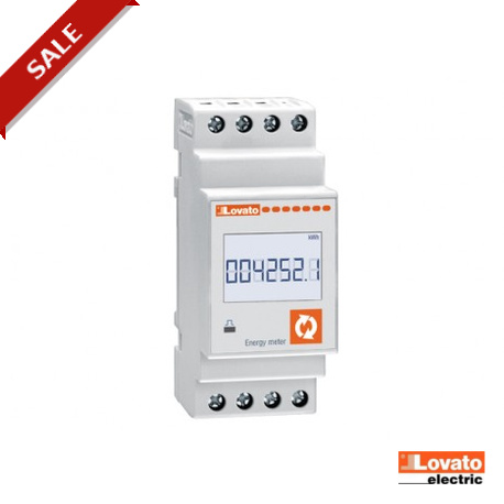 DMED130 LOVATO ELECTRIC ENERGY METER, SINGLE PHASE, EXPANDABLE, 63A DIRECT CONNECTION, 2U, MULTI-MEASUREMEN..