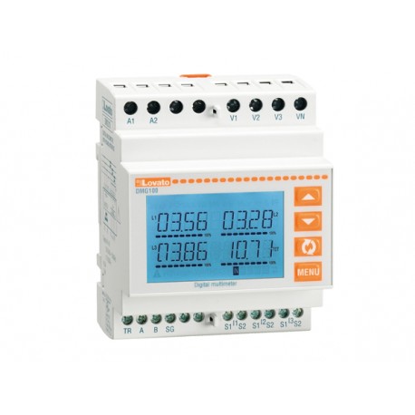 DMG110 LOVATO Multímetro Digital LCD con icono, con RS485, 100÷240VAC/110÷250VDC