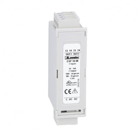 EXP1008 LOVATO MODULO DI ESPANSIONE SERIE EXP... PER PRODOTTI DA INCASSO, 2 INGRESSI DIGITALI ISOLATI E 2 US..